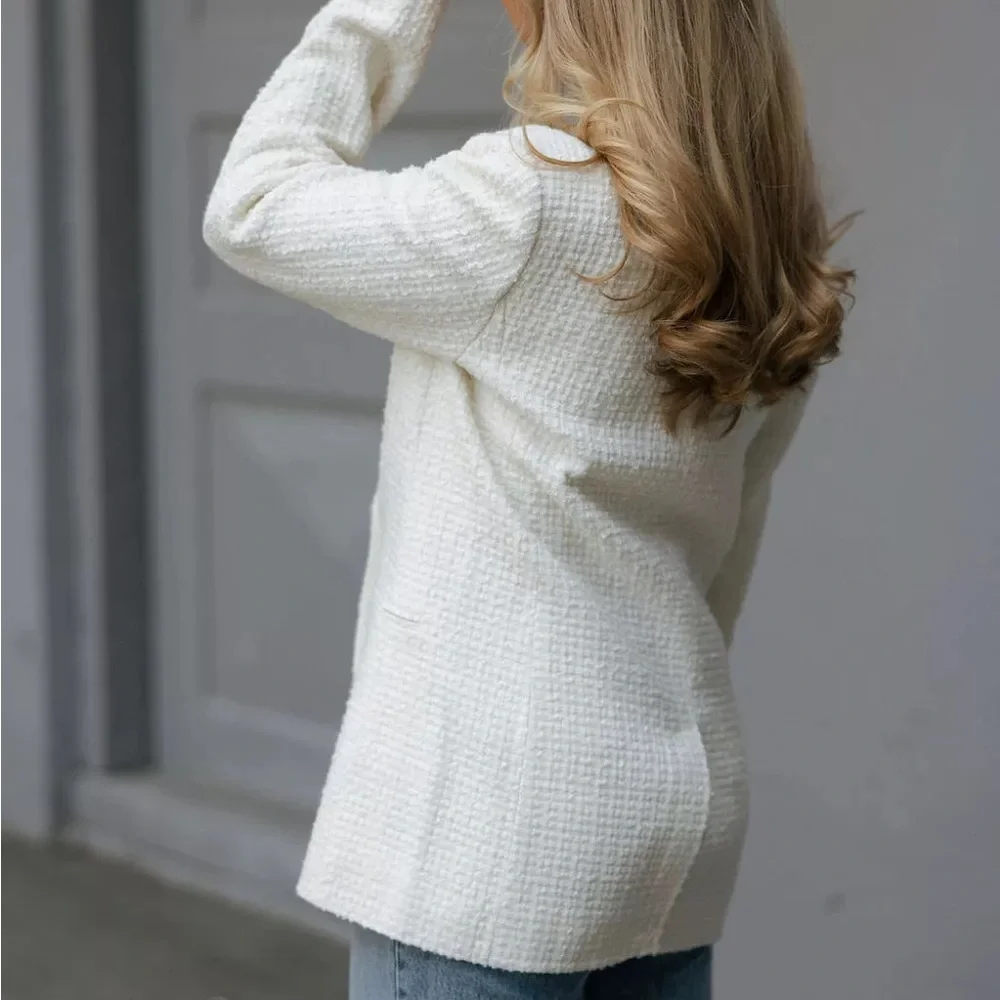 Anine Bing Boucle Jasmine Blazer Size Small - Picture 7 of 12